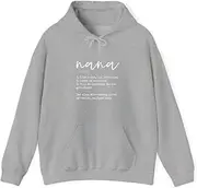 [X.Style] Nana Definition Like A Mom But Less Rules ds028 Hoodie Grey XL