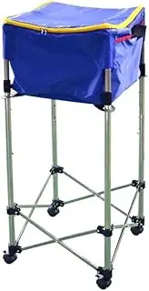 Tennis Ball Cart Trolley Storage Bag Coaches Basket with Wheels