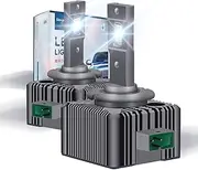 [Sinoparcel] D3S/D3R LED Headlight Bulb -6000K 35W High Low Beam Xenon HID Replacement Lights - Pack of 2