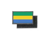 Flag patch printed badge country gabon
