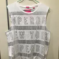 在飛比找PopChill優惠-[二手] Superdry 極度乾燥運動風寬版背心 白色/S