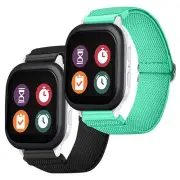 2-Pack Nylon Band for Verizon Gizmo Watch 2 / Gizmo Watch 1 Kids Elastic Band