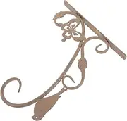 MOBUTOFU 1Set Hanging Plant Bracket Hook Rustic Wall Mounted Flowerpot Hanger for Use for Bird Feeders Lanterns and Garden Decorations Durable Easy to Install