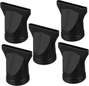IWOWHERO 5pc Universal Hair Dryer Diffuser Nozzle Styling Tools for Hair Dryers Black Plastic Accessories