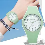 SANDA Womens Watches Casual Fashion Quartz Watch Waterproof Drop Resistant HD Digital Scale Display Women Clock 6056