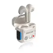 PHILEX PHE-404-WH TWS Bluetooth Earbuds Lightweight & Durable Design White