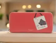 RADLEY LONDON Wallet Large Sleepy Dog Zip Around New Inlaid Leather Appliqué