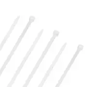 NavePoint 16 Inch Nylon White Cable Ties 120 Lbs 100 Pack