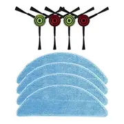 Spare Side Brush, Mop Cloth for T10S Robot Vacuum Cleaner Accessory Spare Replacement Part Kit