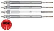 SET OF 4 NGK GLOW PLUGS FOR TOYOTA HILUX WORKMATE KUN16R KUN26R 1KD-FTV 3.0L I4 (for: Toyota)
