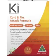 MARTIN & PLEASANCE Ki Cold & Flu Attack 30Tabs