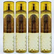 4 Bath & Body Works GOLDEN BERRY MISTLETOE Fine Fragrance Mist Body Spray 8 oz
