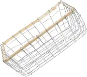 TOYANDONA Iron Woven Storage Basket Durable Mesh Basket for Kitchen Living and Bedroom Versatile Bread and Fruit Holder Capacity Household Organizer