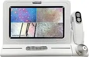 Skin Follicle Detector, 11in Portable Skin Diagnosis Hair Analyzer with Replaceable Probe, 4 Spectral Detection and 16G Image Video Storage, 10 Million Pixels, for Beauty Hair Salon