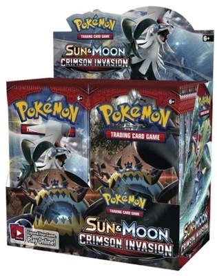 Pokemon (1) Sun And Moon: Crimson Invasion Sealed Booster Box