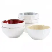 Laurie Gates Sierra 6 Piece 6.3 Inch Stoneware Bowl Set In Assorted Colors