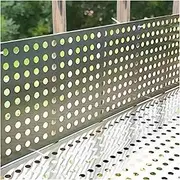 Home Balcony Kitchen Protection Mats 304 Stainless Steel Anti-Theft Net Plant Trellis Security Fence Steel Plate Perforated Mesh(Width 50CM,3M Long)