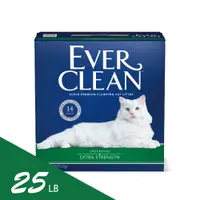 在飛比找PChome24h購物優惠-【EverClean 藍鑽】強效凝結除臭貓砂25lb 低敏無