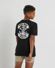 [The Mad Hueys] The Mad Hueys Boys' Anchor Bones T-Shirt in Black Size 10 10 Black