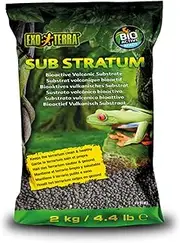 Exo Terra Sub Stratum, Bioctive Volcanic Substrate for Reptile Terrariums, 4.4 lb