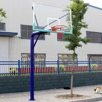 在飛比找Yahoo!奇摩拍賣優惠-【現貨精選】包郵室外籃球架成人訓練標準學校籃球框移動式成年藍