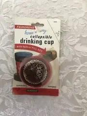 Vintage Fairgrove home ‘n away Collapsible Drinking Cup - NEW