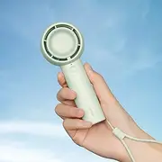 JISULIFE Mini Portable Fan-Bladeless Safe Design, Powerful Turbo Handheld Fan with 5 Speeds, 16Hrs Max Cooling Time，USB Rechargeable, Small Pocket for Travel/Lash, Gifts For Girls/Women