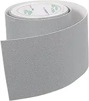 Luxshiny 1Roll Slip Tape Grey Non Slip Floor Sticker Abrasive Adhesive Strip for Stairs Bathroom Kitchen Smooth Surfaces Safety Protection Against Slipping