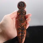 蓋雅女神 巫刀( 小) 儀式刀 純手工雕刻 原住民風神秘學儀式