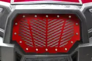 Custom Steel Grille V-STRIPES for Polaris RZR 1000 XP 2014-18 RZR 900 S RED ATV