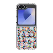 Galaxy Z Flip6 Clear Case Colossal Polka Dots