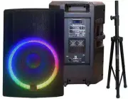 MR DJ SYNERGY18 18" 5500W Pro PA DJ Powered Active Bluetooth Speaker + Speaker S
