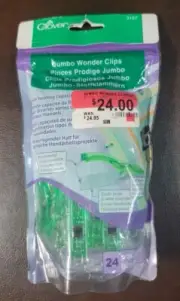Clover 24pc. JUMBO Wonder Clips - Item #3157