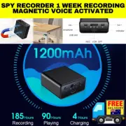 185Hr Voice Activated Recorder Professional Strong Magnetic Audio Listen Device