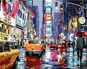 Paint by Number for Adults. City Paint by Numbers for Adults Beginner Drawing Paintwork with 3 Paintbrushes Paint Canvas Oil Painting 16” x 20”