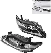LED Projector Dynamic Headlights DRL Turn Signal Assembly Clear Lens Compatible with Toyot Camry XV40 US 2010-2011 LHD