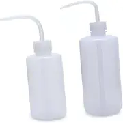 ifundom 2Pack Plastic Watering Bottles for Plants Bend Mouth Design for Succulent Care Scale Marks for Accurate Watering for Gardening