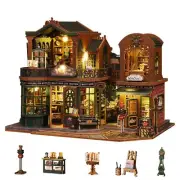 Flever Dollhouse Miniature DIY House Kit Creative Room with Furniture and Gla...
