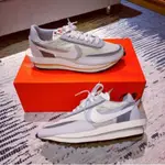 正版 NIKE LD WAFFLE X SACAI 解構 雙勾 白灰 灰色 限量 慢跑鞋 BV0073-100