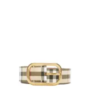 Burberry Checkered Belt S,L,M Collection Beige/Gold