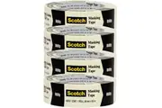 3M Scotch Masking Tape 36mmx54.8m 4 Rolls Pack Bulk