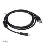 SANYO UTAKE 相機 USB 數據線 UC-E6 線 1.5M 適用於尼康三洋賓得帶磁環