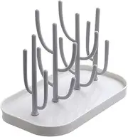 Baby Bottle Drying Rack with Base, Creative Tree Branch Baby Bottle Dryer Holder for Bottles, Teats, Cups, Pump Parts and Accessories