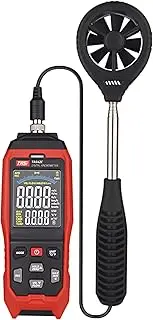 CIADAZ TA642C Digital Anemometer Handheld Wind Speed Meter Measuring Air Flow Speed Wind Temperature LCD Backlight Display