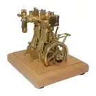 3.7CC Mini Retro Double-cylinder Reciprocating Double-acting Steam Engine Model
