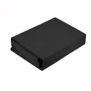 Kingtex 250TC 100% Cotton Percale Sheet Set Black Single
