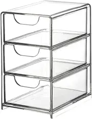 Ysyqkn Cosmetic Storage Bathroom Organizer Shelf,Modern,Decorative Creative Table Sundries Display Shelf for Vanity Desk Dresser, 3 layers