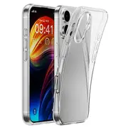 ZUSLAB for Apple iPhone 16 Plus Case Slim TPU Shock Absorption Rubber Bumper Protective Transparent Back Cover (2024) - Clear