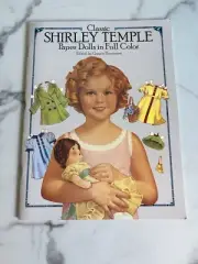 Classic Shirley Temple Paper Dolls in Full Color Softcover Book Piemontesi 1986
