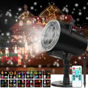 Proyector Luces Navideñas Xmas Decor De Navidad Para Exterior Con Control Remoto